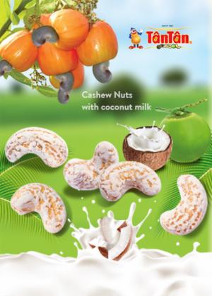 Hạt điều nước cốt dừa Tân Tân 150g