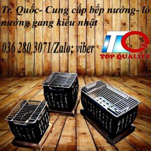 Bếp nướng gang các size dùng than