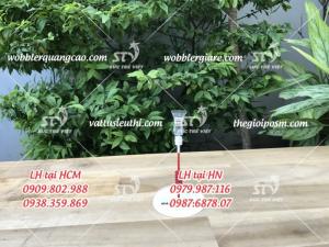 wobbler để bàn đế mica, wobbler quảng cáo đế mica, wobbler để bàn đế nhựa, wobbler quảng cáo