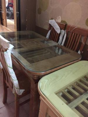 Bàn ăn sồi Nga 4 ghế 6 ghế