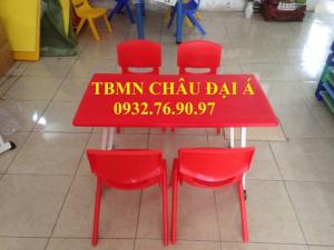 Bàn nhựa mầm non cho trẻ