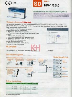 Test thử nhanh HIV-1/2 3.0