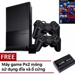 Máy game ps2 ổ cứng slim - HDD tặng 5 đĩa game và save (cho thuê)