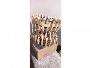 giá thể trồng lan bằng gỗ.