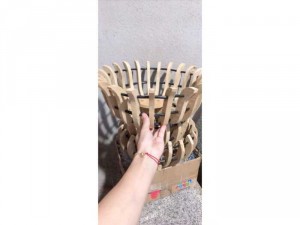 giá thể trồng lan bằng gỗ.
