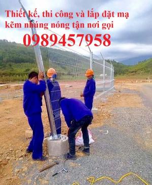 Lắp đặt hàng rào thép sơn tĩnh điện giá rẻ, đẹp, an toàn