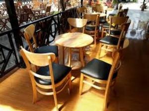 Thanh lý bộ bàn ghế cafe gỗ giá rẻ tphcm