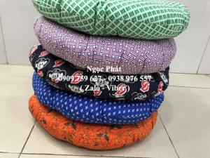 Nệm Ngồi Tròn Gòn. Nệm ngồi bệt .Đệm ngồi, đệm ngồi bệt, gối tựa sofa, gối tựa lưng.