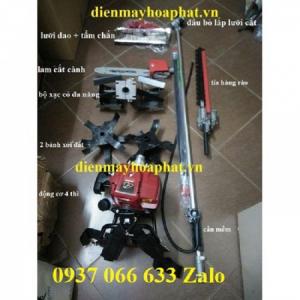 Bộ làm vườn cắt cỏ, xạc cỏ, xới đất, cắt tỉa đeo lưng đa chức năng Honda GX35 giá siêu rẻ