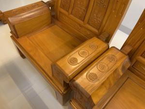 Bộ bàn ghế âu á hộp như ý voi gỗ gõ đỏ,kate
