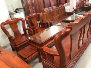 Bộ bàn ghế minh quốc triện gỗ gõ đỏ