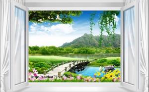 tranh tường 3d trang trí đẹp
