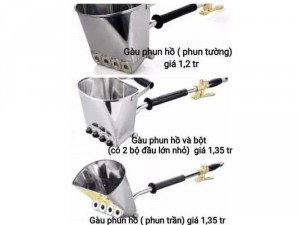 GÀU PHUN VỮA , GÁO PHUN HỒ: