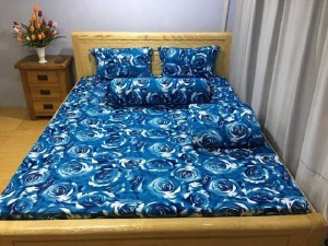 Drap hoa hồng thun hàn quốc