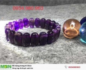 Vòng tay đá thạch anh tím