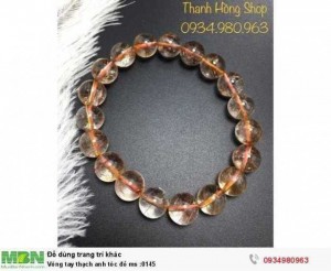 Vòng tay thạch anh tóc đỏ ms :0145