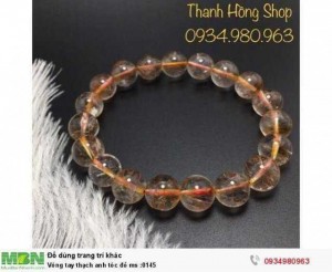 Vòng tay thạch anh tóc đỏ ms :0145