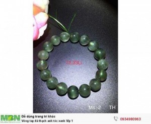 Vòng tay đá thạch anh tóc xanh Vip 1