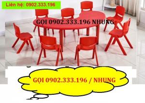 Bộ bàn ghế hình chữ nhật, bàn chữ nhật mầm non