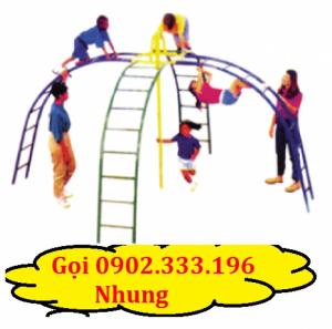 Thang leo ngoài trời, thang leo mầm non, thang leo tứ diện