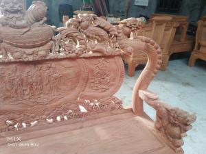 Bộ bàn ghế rồng phượng,rồng mai gỗ hương đá