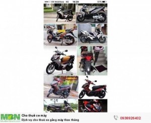 Dịch vụ cho thuê xe gắng máy theo tháng