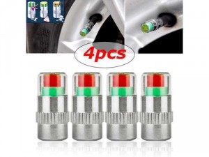 Bộ 4 Nút thông minh giúp cảnh báo áp suất lốp xe giúp đi xe an toàn