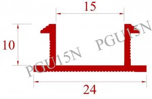 Dạng chữ U có độ rộng 15mm, sâu 10mm, màu trắng W01