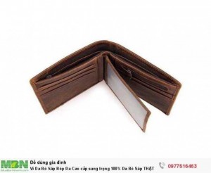 Ví Da Bò Sáp Bóp Da Cao cấp sang trọng 100% Da Bò Sáp THẬT