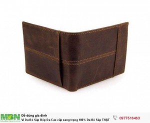 Ví Da Bò Sáp Bóp Da Cao cấp sang trọng 100% Da Bò Sáp THẬT