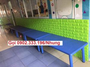 Bàn gỗ mầm non, bàn gỗ nhà trẻ, bàn ghế gỗ mầm non rẻ