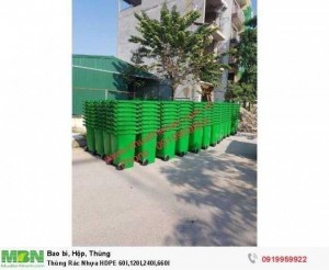 Thùng Rác Nhựa HDPE 60l,120l,240l,660l