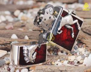 Bật lửa Zippo Emblem bạch mã ZBT-5-3G