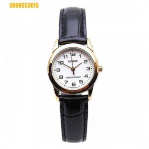 Đồng hồ nữ dây da - Đồng hồ nữ - Đồng hồ CASIO LTP - V001GL - 9BUDF