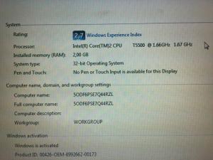 Laptop lennovo T60