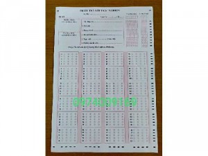 Bán PHIẾU TRẢ LỜI TRẮC NGHIỆM