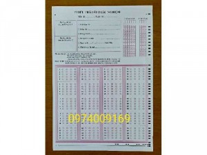 Bán PHIẾU TRẢ LỜI TRẮC NGHIỆM