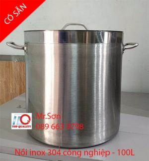 Nồi inox công nghiệp 304 dung tích lớn 100 lít