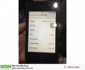 Iphone 4S Quốc tế 16G