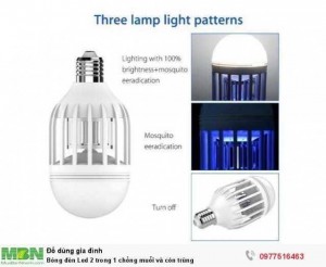 Bóng đèn Led 2 trong 1 chống muỗi và côn trùng