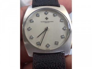 Đồng hồ vacheron constantin vàng trắng 18k hột xoàn(zin)