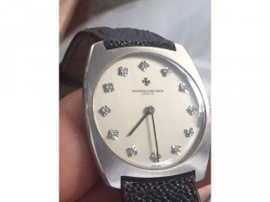 Đồng hồ vacheron constantin vàng trắng 18k hột xoàn(zin)