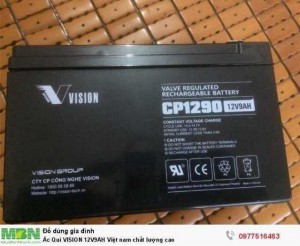 Ác Qui VISION 12V9AH Việt nam chất lượng cao