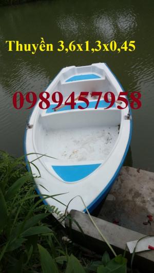 Thuyền Composite 3m, 3,6m chèo tay tại Sài Gòn