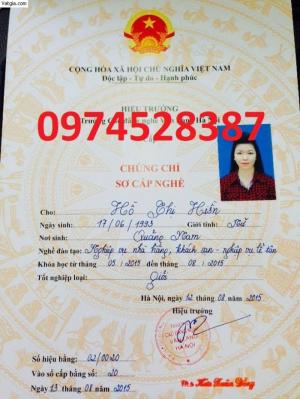cấp chứng chỉ lễ tân cấp tốc