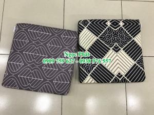 Nệm ngồi bệt 40x40x5cm, nệm lót ngồi phong cách Nhật. Đệm ngồi Vải In Chuyển Nhiệt