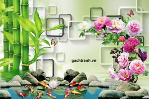 Tranh gạch 3D ốp tường – Mẫu HDP12