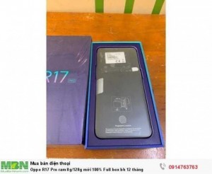 Oppo R17 Pro ram 8g/128g mới 100% Full box bh 12 tháng