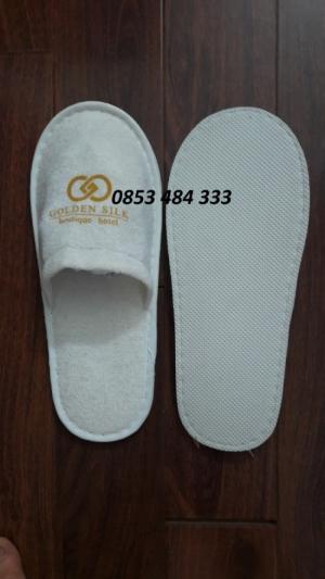Dép bông khách sạn in logo