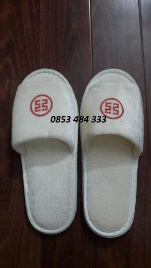 Dép bông khách sạn in logo